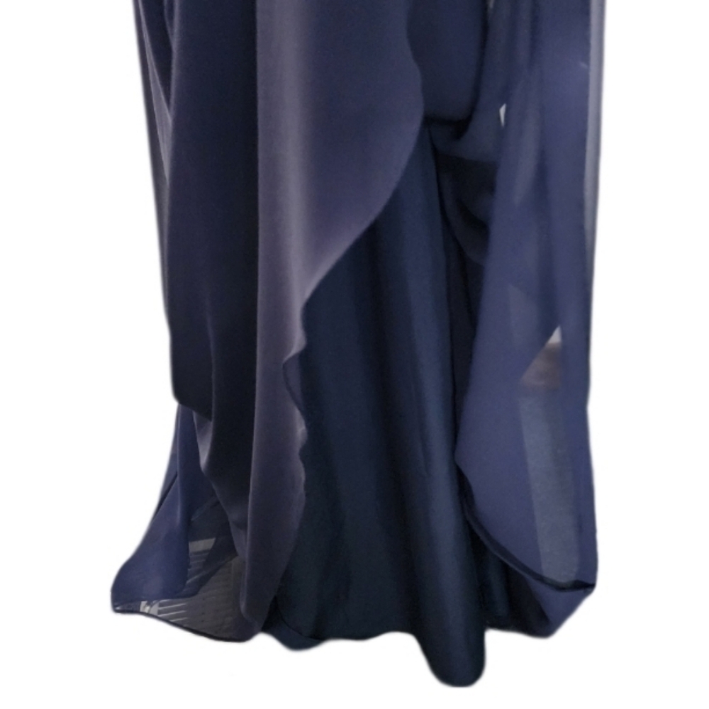 Morilee Madeline Gardner Navy Blue Evening Gown Size 12 - Picture 12 of 16